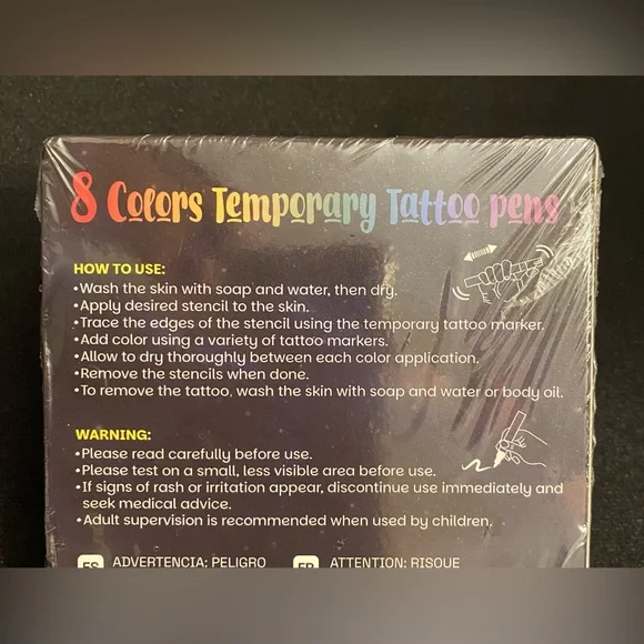 UV Face & Body Paint Neon Marker Set - 8 Fluorescent Colors | Go wild with color - Picture 9 of 9